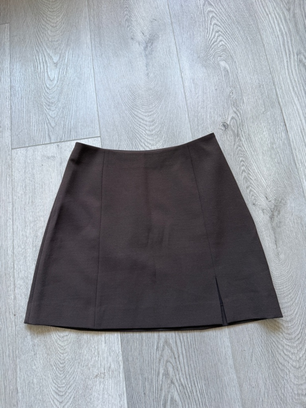 & Other Stories Brown A-Line Mini Skirt | Size 6